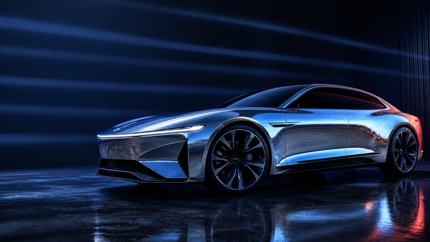 Aeria GT in an aerodynamic wind tunnel